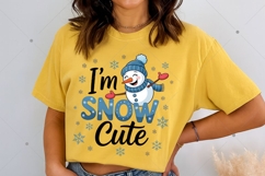 I'm snow cute PNG, winter vibes png, snowman png, winter Product Image 3