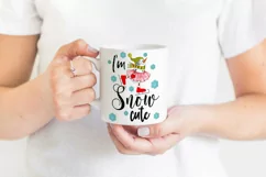 I'm Snow Cute Sublimation |Snowman with Snowflakes Print Product Image 2