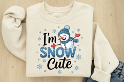 I'm snow cute PNG, winter vibes png, snowman png, winter Product Image 4