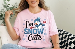 I'm snow cute PNG, winter vibes png, snowman png, winter Product Image 5