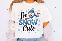 I'm snow cute PNG, winter vibes png, snowman png, winter Product Image 2
