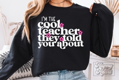Im The Cool Teacher They Told You About SVG PNG Product Image 4