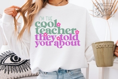 Im The Cool Teacher They Told You About SVG PNG Product Image 5