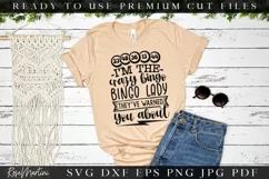 I'm The Crazy Bingo Lady SVG Cut File | Funny Bingo SVG File Product Image 3