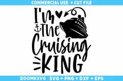 I'm the cruising king SVG | Cruise SVG | Summer SVG Product Image 1
