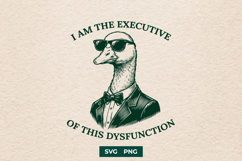 Funny Executive Goose SVG, Office Humor Design Product Image 1