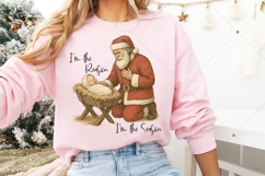 I'm The Reason I'm The Seaon, Christmas Santa Jesus Png Product Image 4