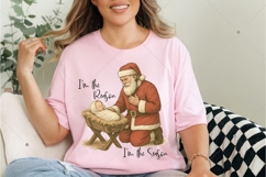 I'm The Reason I'm The Seaon, Christmas Santa Jesus Png Product Image 7