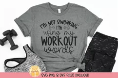 Funny Workout Quote on Shirt Mockup 