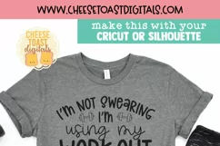 Funny Workout Quote on Shirt Mockup 