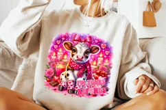 I'm Yours No Refunds PNG, Valentines Day Cute Cow PNG, Cupid Product Image 3