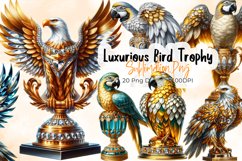 Luxurious Bird Trophy Clipart Product Image 1