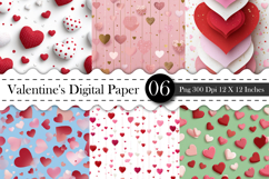 Love Seamless Patterns - Valentines Day Digital Paper Product Image 1