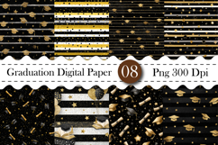 Gold Graduation Digital Paper Product Image 1