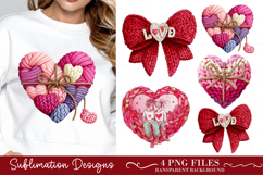 Watercolor Valentine's Day Heart clipart Product Image 1