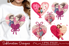Valentine's day Romantic love png clipart Product Image 1