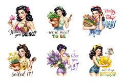 Funny Retro Gardening Sublimation PNG Bundle Product Image 2