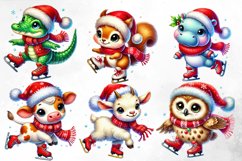 Christmas Animal Clipart Bundle Product Image 4