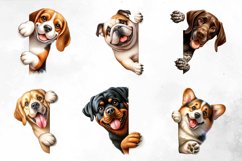Peeking Dogs Sublimation Clipart Product Image 3