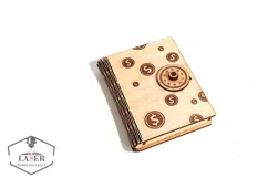 Laser Cut Safe Box Template | Wooden Money Bank with Lock Product Image 3