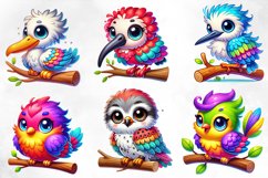 Colorful Baby Birds Clipart Sublimation Product Image 3