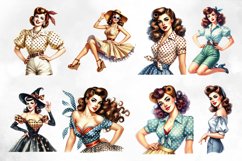 Retro Pin-Up Girl Sublimation PNG Product Image 3