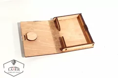 Laser Cut Safe Box Template | Wooden Money Bank with Lock Product Image 4