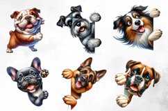 Peeking Dogs Sublimation Clipart Product Image 2