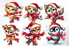 Christmas Animal Clipart Bundle Product Image 3