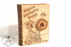 Laser Cut Safe Box Template | Wooden Money Bank with Lock Product Image 5