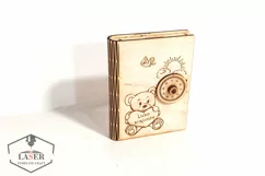 Laser Cut Safe Box Template | Wooden Money Bank with Lock Product Image 6