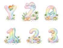 Pastel Dinosaur Alphabet Clipart Bundle Product Image 6