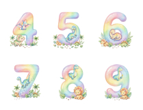 Pastel Dinosaur Alphabet Clipart Bundle Product Image 7
