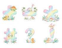 Pastel Dinosaur Alphabet Clipart Bundle Product Image 8