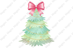Glitter Christmas Tree Coquette Png Product Image 1