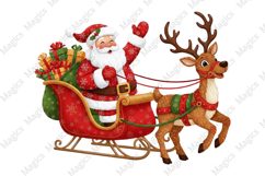 Santa Png Reindeer snowman png Product Image 1