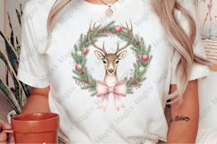 Coquette Reindeer, Christmas png Product Image 2