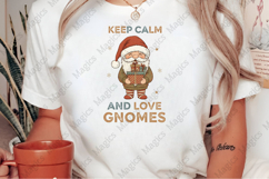 Keep Calm and Love Gnomes PNG Sublimation Product Image 2