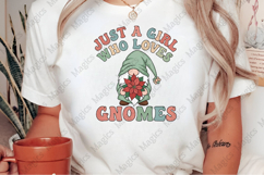 Just a Girl Who Loves Gnomes PNG Sublimation Product Image 2
