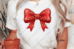 Cute Bow Merry Christmas PNG Product Image 2