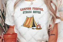 Camping Forever, Stress Never png Product Image 2