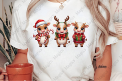 Cow Christmas Lights Png Product Image 2