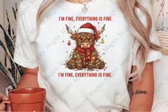 I'm Fine Everything is Fine Christmas PNG Product Image 2
