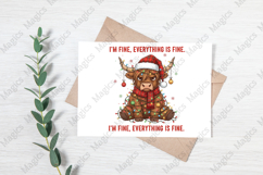I'm Fine Everything is Fine Christmas PNG Product Image 3