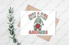 Just a Girl Who Loves Gnomes PNG Sublimation Product Image 3