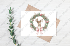 Coquette Reindeer, Christmas png Product Image 3
