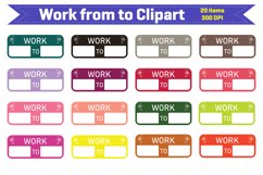 Work from to Clipart Product Image 1