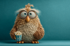 Cute Chicken And Pop Corn Wallpaper 01 Product Image 1