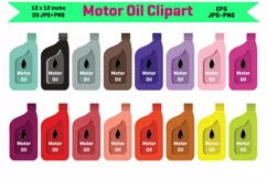 Motor oil bottle Clipart | Motor Oil Clipart Product Image 1