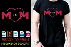 Best Mom Mother's Day T-Shirt Design | Happy Mother's Day Product Image 1